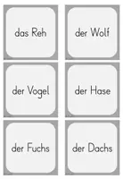 Vorschau - Spiele - Tiere im Winter – Paare finden-Spiel (Tiere & Tierspuren) | Sachunterricht Klasse 2–3 - Seite 1