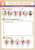Aperçu - Fiches - Outil fiche de réflexion pour lecteur et non lecteur - Page 1