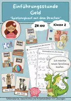 Vorschau - Arbeitsblätter - Einführungsstunde: Geld, "Spielzeugkauf mit dem Drachen", ZR 100 - Deckblatt