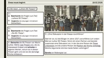 Vorschau - Arbeitsblätter - Etwas neues Beginnt- 95 Thesen - Seite 2