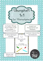 Vorschau - Unterrichtsreihen - Paket Übungshefte 1x1: Teil 1,2 und 3 - Seite 1