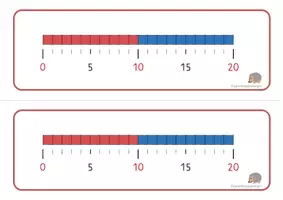 Vorschau - Fördermaterial/Inklusion - Zahlenstrahl bis 20 - verschiedene Ausführungen - Seite 3