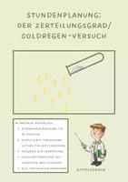 Vorschau - Stundenentwürfe - Stundenplanung: Zerteilungsgrad mit Goldregen-Versuch inkl. Lehrkräftematerial - Deckblatt