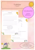 Vorschau - Arbeitsblätter - Frühblüher Deutsch Klasse 2 - Deckblatt