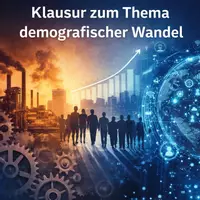 Vorschau - Klassenarbeiten - Klausur Demografischer Wandel mit EWH Sozialwissenschaften - Deckblatt