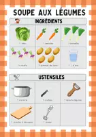 Aperçu - Apprentissages en autonomie - Recettes - La soupe aux légumes - Page 1