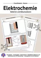 Vorschau - Stundenentwürfe - Stationsarbeit Batterien und Akkumulatoren - Deckblatt