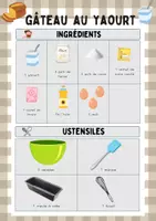 Aperçu - Apprentissages en autonomie - Recettes - Le gâteau au yaourt - Page 1