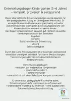 Vorschau - Anderer Materialtyp - Entwicklungsbogen Kindergarten / Protokoll / Beobachtungsbogen - Seite 1
