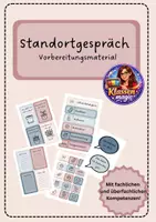Vorschau - Bildkarten - Standortgespräch & Lernentwicklungsgespräch Vorbereitungsmaterial mit Kompetenzkarten | Grundschule - Deckblatt