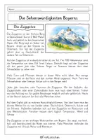 Vorschau - Arbeitsblätter - Bayrische Sehenswürdigkeiten (Lesetexte / Infotexte) - Seite 1