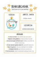 Vista previa - Hojas de trabajo - Irakurgaiak: 2. ziklorako pentsatua. (LH 2 amaieran ere) - página 1