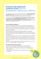 Vorschau - Arbeitsblätter - Uhr: volle Stunde 1-24 Uhr – Arbeitsblätter (Teil 2) - Seite 1