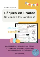 Vorschau - Mal- und Bastelvorlagen - Pâques en France - on connaît les traditions! Ostern in Frankreich - Deckblatt