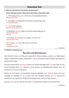 Vorschau - Arbeitsblätter - dass das Test mit Lückentext und Bestimmung - Seite 1