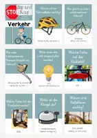 Vorschau - Spiele - Verkehr/Fahrradprüfung - Stop and Swap - 31 Karten/Quiz mit Antworten - Seite 1