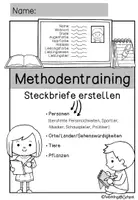 Vorschau - Arbeitsblätter - Methodentraining | Steckbriefe - Seite 1