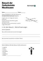 Vorschau - Arbeitsblätter - Besuch der Gedenkstätte Mauthausen Sekundarstufe 1 - Deckblatt