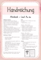 Vorschau - Arbeitsblätter - Minibook - Au - au - Wörter und Sätze schreiben - Faltbuch - Seite 1