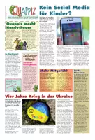 Vorschau - Text - Kindernachrichten: Social-Media-Verbot?, Ukraine-Krieg, Planetenparade - Deckblatt