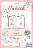 Vorschau - Arbeitsblätter - Minibook - St - st - Wörter und Sätze schreiben - Faltbuch - Deckblatt