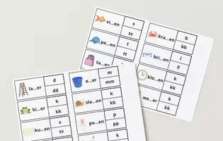 Voorbeeld - Materiaal pakket spel knijpkaartjes - Voorblad