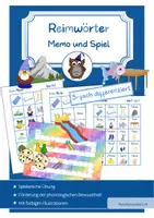 Vorschau - Spiele - Reimwörter Memo und Ereignisspiel mit Spassfaktor! - Deckblatt