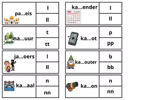 Voorbeeld - Spel banaanwoorden (zelfcorrigerend) - Pagina 2
