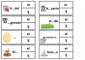 Voorbeeld - Spel knijpkaarten ei ij woorden (zelfcorrigerend) - Voorblad
