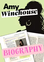 Vorschau - Arbeitsblätter - Amy Winehouse- Her Life and Biography Gruppen-/ Freiarbeit - Deckblatt
