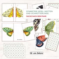 Vorschau - Spiele - Symmetrie Spiel: Motten und Schmetterlinge. - Deckblatt