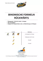 Vorschau - Unterrichtsreihen - Binomische Formeln -rückwärts- für Fortgeschrittene - Seite 1