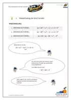Vorschau - Unterrichtsreihen - Binomische Formeln -rückwärts- für Fortgeschrittene - Seite 3