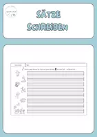 Vorschau - Arbeitsblätter - Sätze schreiben - Fasnacht - Deckblatt