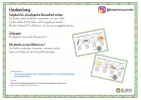 Vorschau - Fördermaterial/Inklusion - phonologische Bewusstheit - Karten - Seite 2
