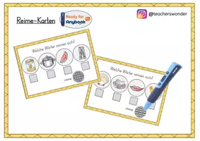 Vorschau - Fördermaterial/Inklusion - Reime Karten - Deckblatt