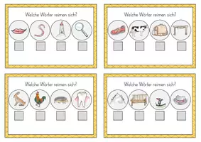 Vorschau - Fördermaterial/Inklusion - Reime Karten - Seite 3