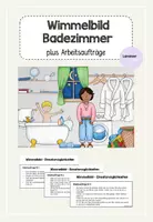 Vorschau - Fördermaterial/Inklusion - Bad Wimmelbild plus Arbeitsaufträge - Deckblatt