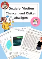 Vorschau - Arbeitsblätter - Soziale Medien: Chancen und Risiken abwägen - Deckblatt