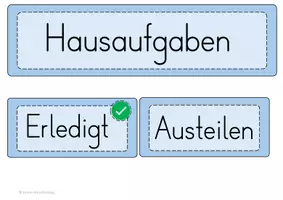 Vorschau - Anderer Materialtyp - Klassenraum-Management - blau, Druckschrift - Seite 2