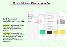 Vorschau - Arbeitsblätter - Schritt für Schritt Anleitung - Goodnotes-Führerschein - Deckblatt