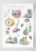Náhľad - Storybook Watercolor Clipart for Canva for Educators Whimsical Illustrations for Creative Teaching & Learning - strana 3