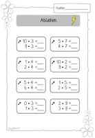Vorschau - Arbeitsblätter - Multiplikation - ableiten von Schlüsselrechnungen- Malrechnen - Nachbarrechnungen- 2. Klasse - Seite 3