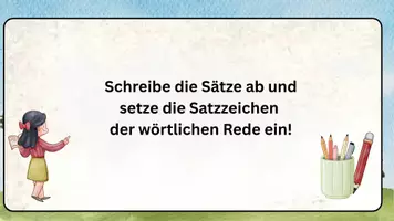 Vorschau - Präsentationen/Tafelbilder - Wörtliche Rede Klasse 4,5 - Seite 2