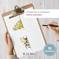Vorschau - Arbeitsblätter - Die Symmetrie der Insekten - zeichnet den fehlenden Teil. - Deckblatt