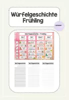 Vorschau - Arbeitsblätter - Frühling Würfelgeschichte - Deckblatt