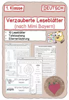 Vorschau - Arbeitsblätter - verzauberte Leseblätter (nach Mimi Bayern) - Deckblatt