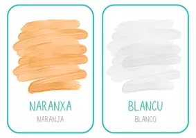 Vista previa - Tarjetas / Manipulativos - Colores asturiano - página 3
