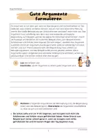 Vorschau - Arbeitsblätter - Gute Argumente formulieren (Sinnhaftigkeit, Überzeugungskraft) - Seite 2