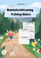 Vorschau - Arbeitsblätter - Arbeitsheft: Rechtschreibung Frühling - Deckblatt